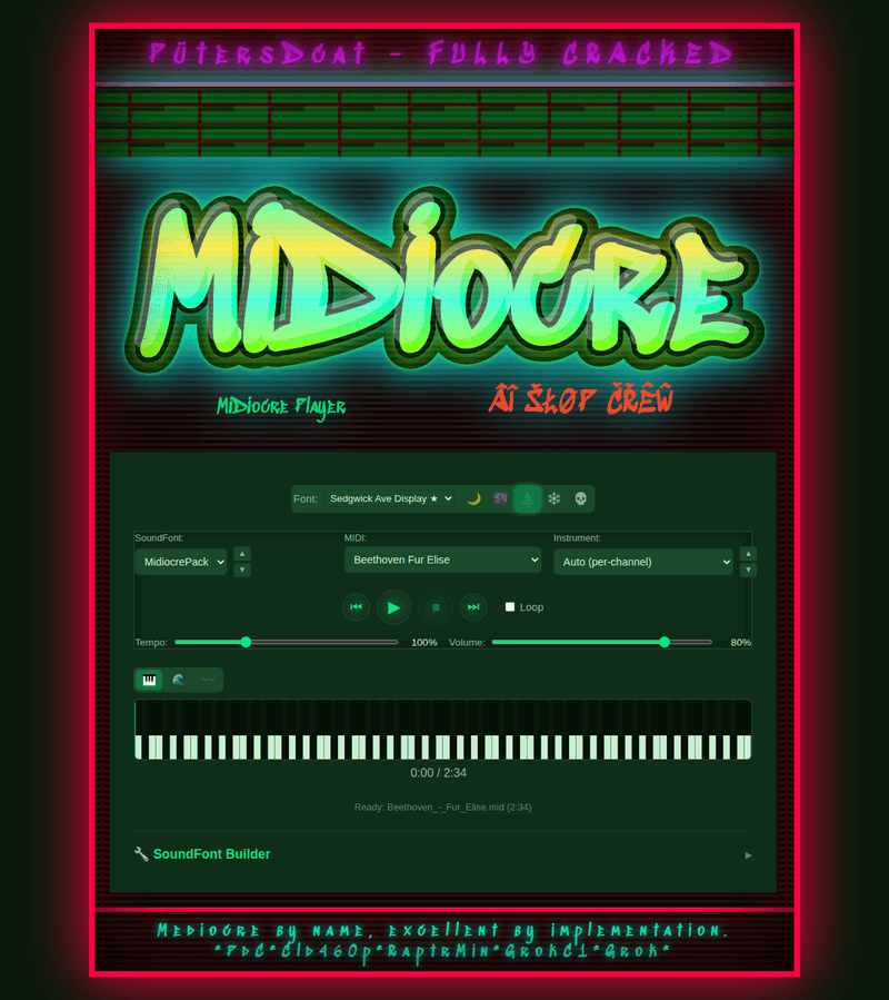 Midiocre demo slideshow